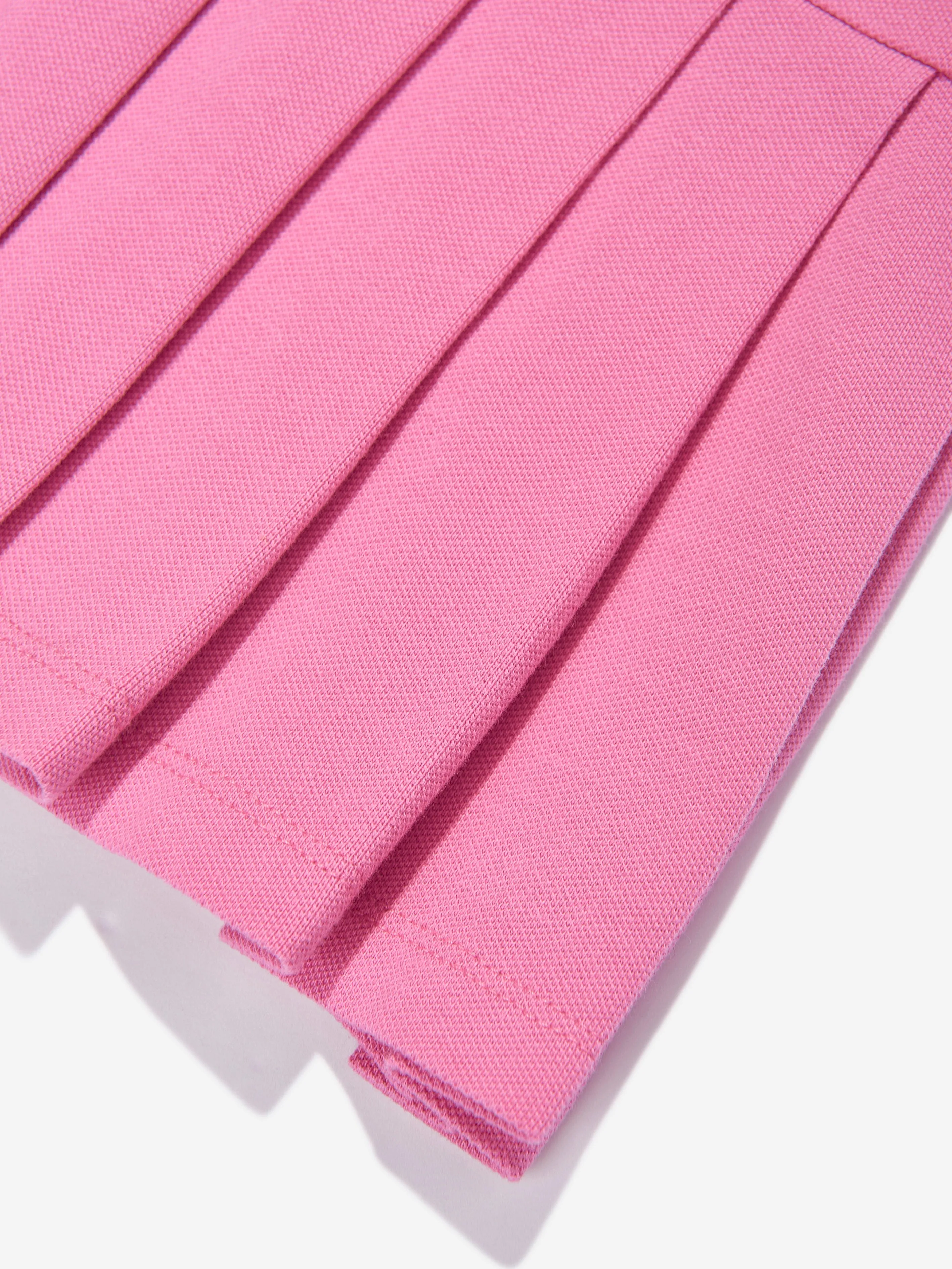 Girls Sleeveless Zip Pleated Dress in Pink