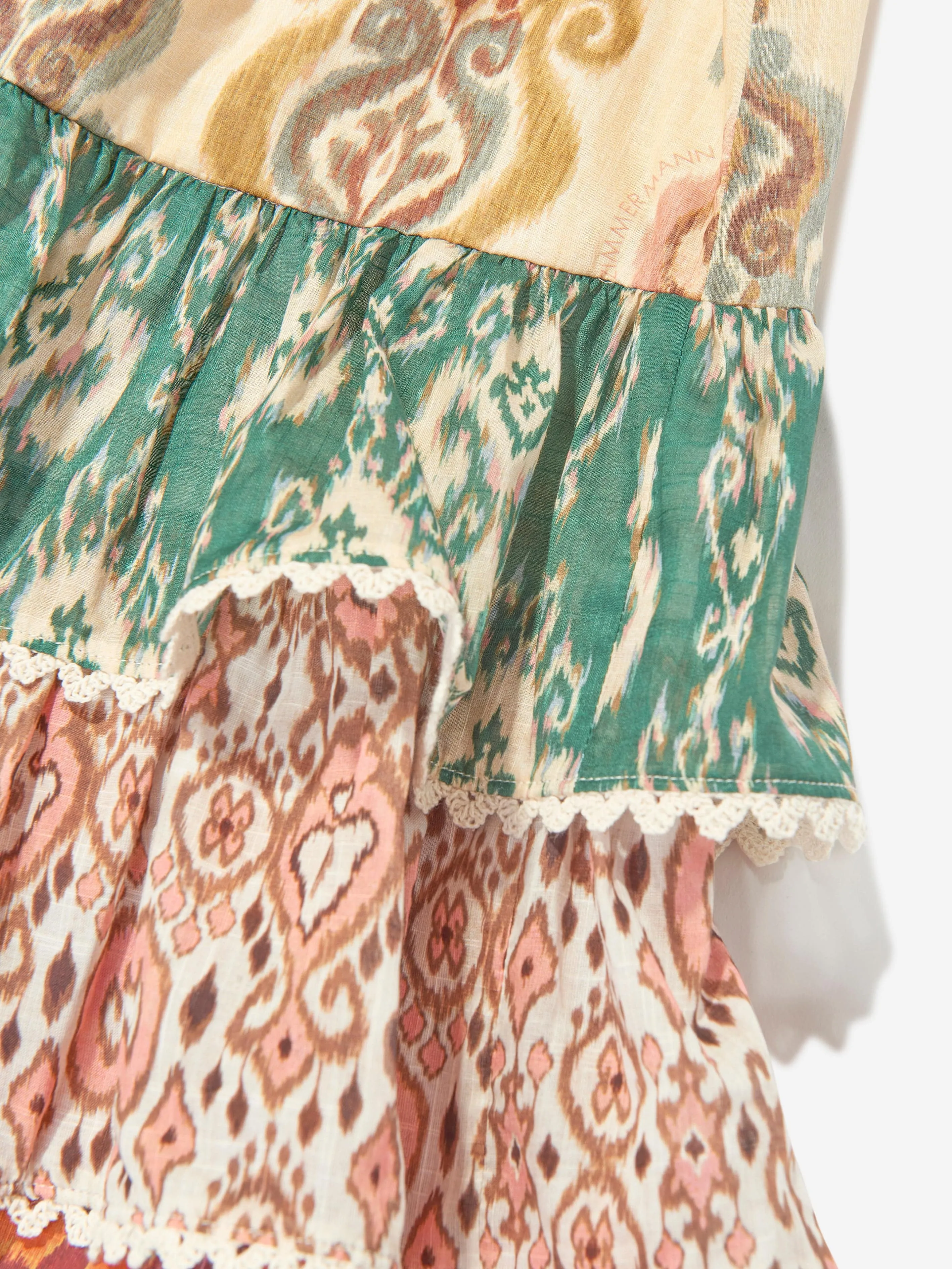 Girls Wylie Halter Tiered Dress in Multicolour