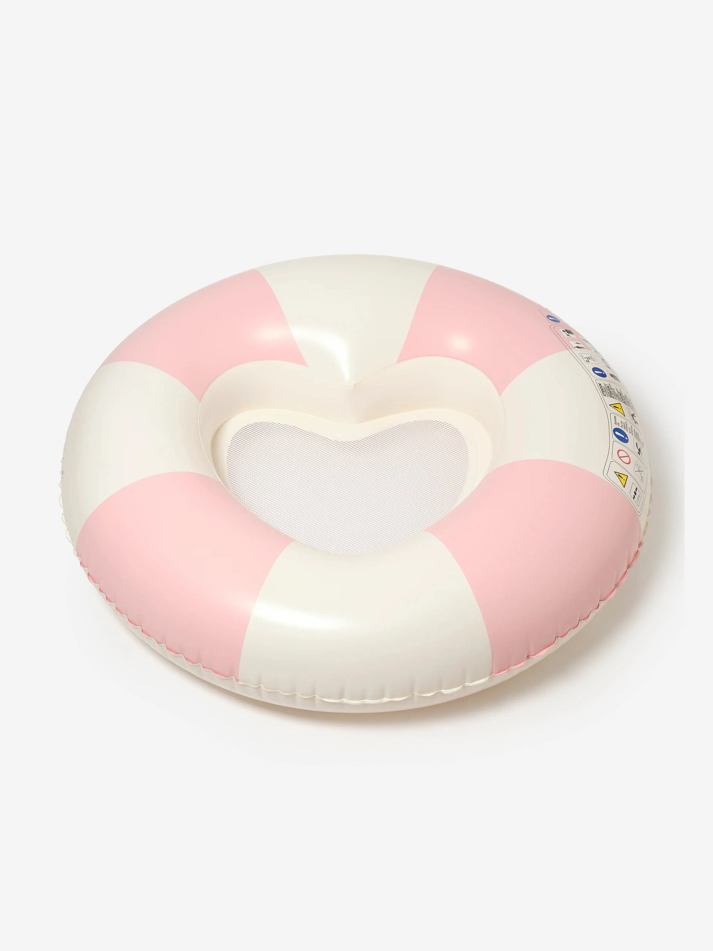 Girs Striped Luxe Tube Pool Ring Stole My Heart in Pink (130cm)