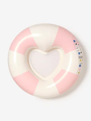 Girs Striped Luxe Tube Pool Ring Stole My Heart in Pink (130cm)