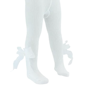 Heart Pearl Ribbon Tights