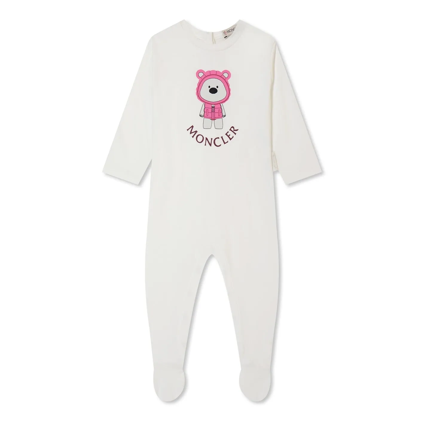 Infant Moncler Bear Babygrow & Hat Set