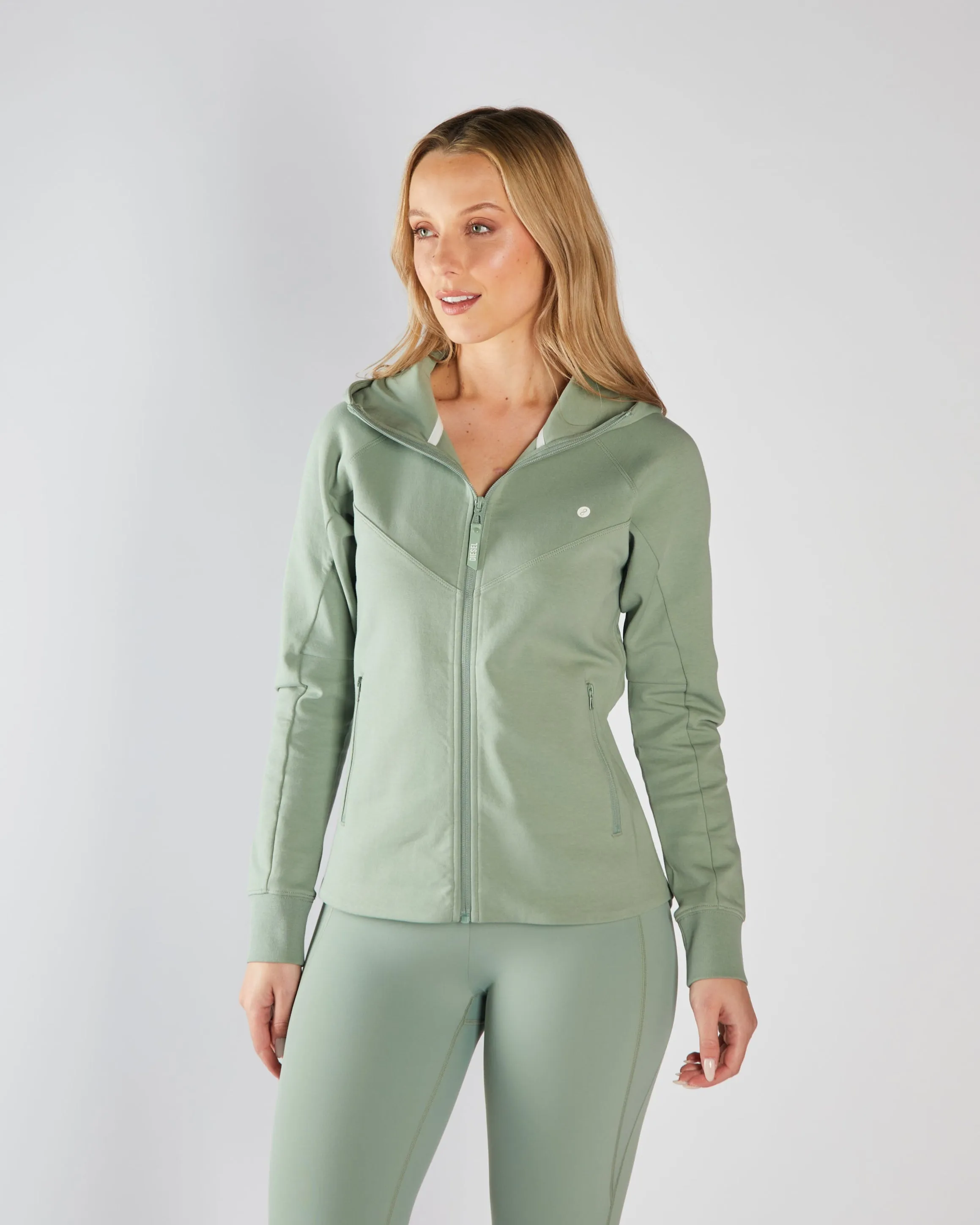 Kai Full Zip Hoody Moss Green
