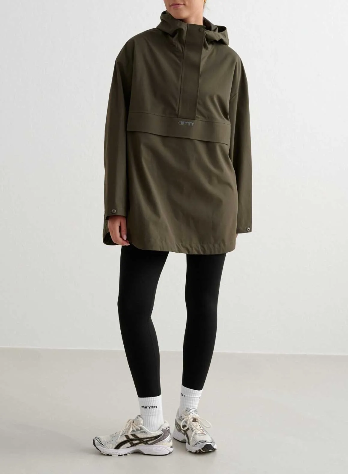 Khaki Waterproof Oversized Anorak