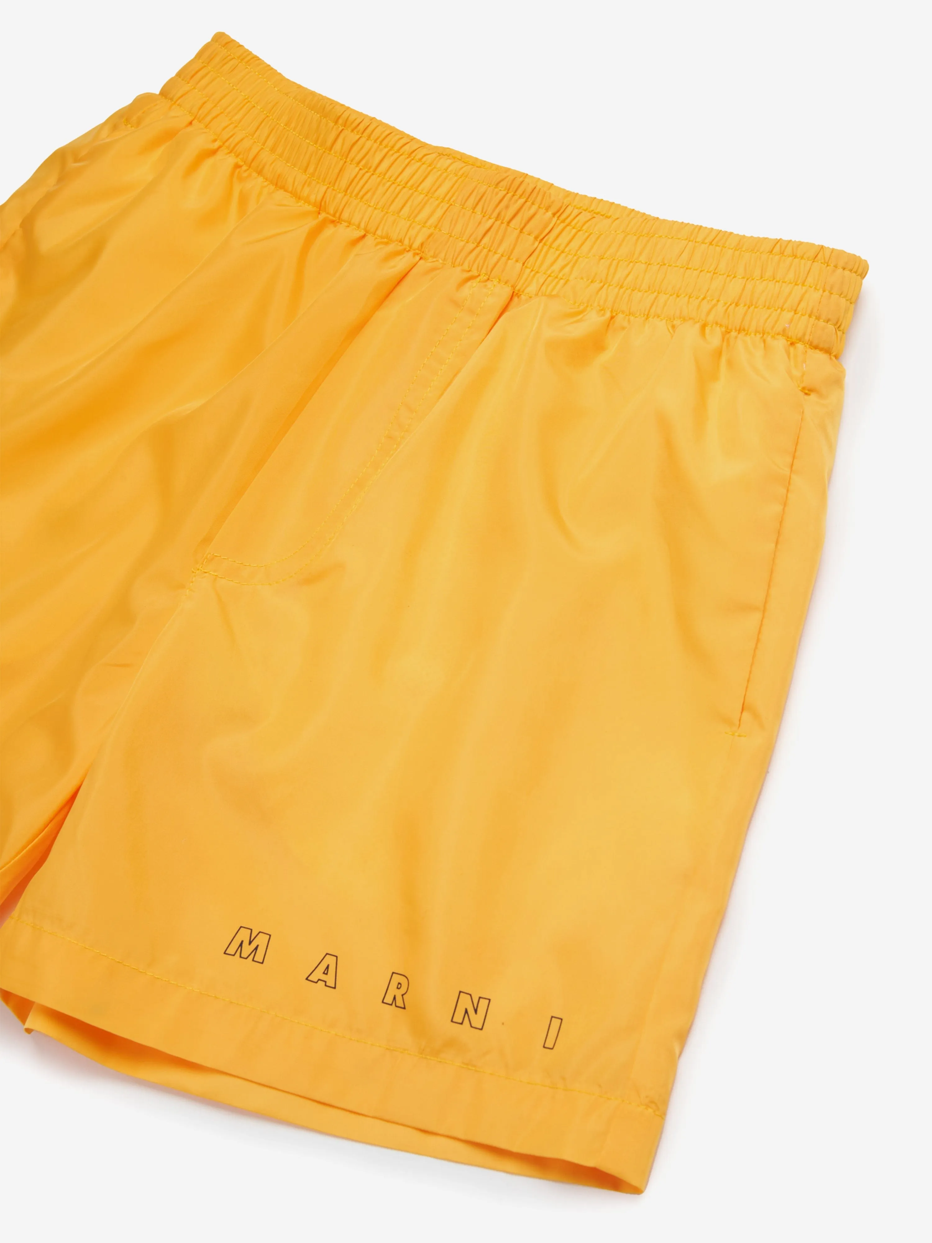 Kids Logo Swim Shorts in Yellow