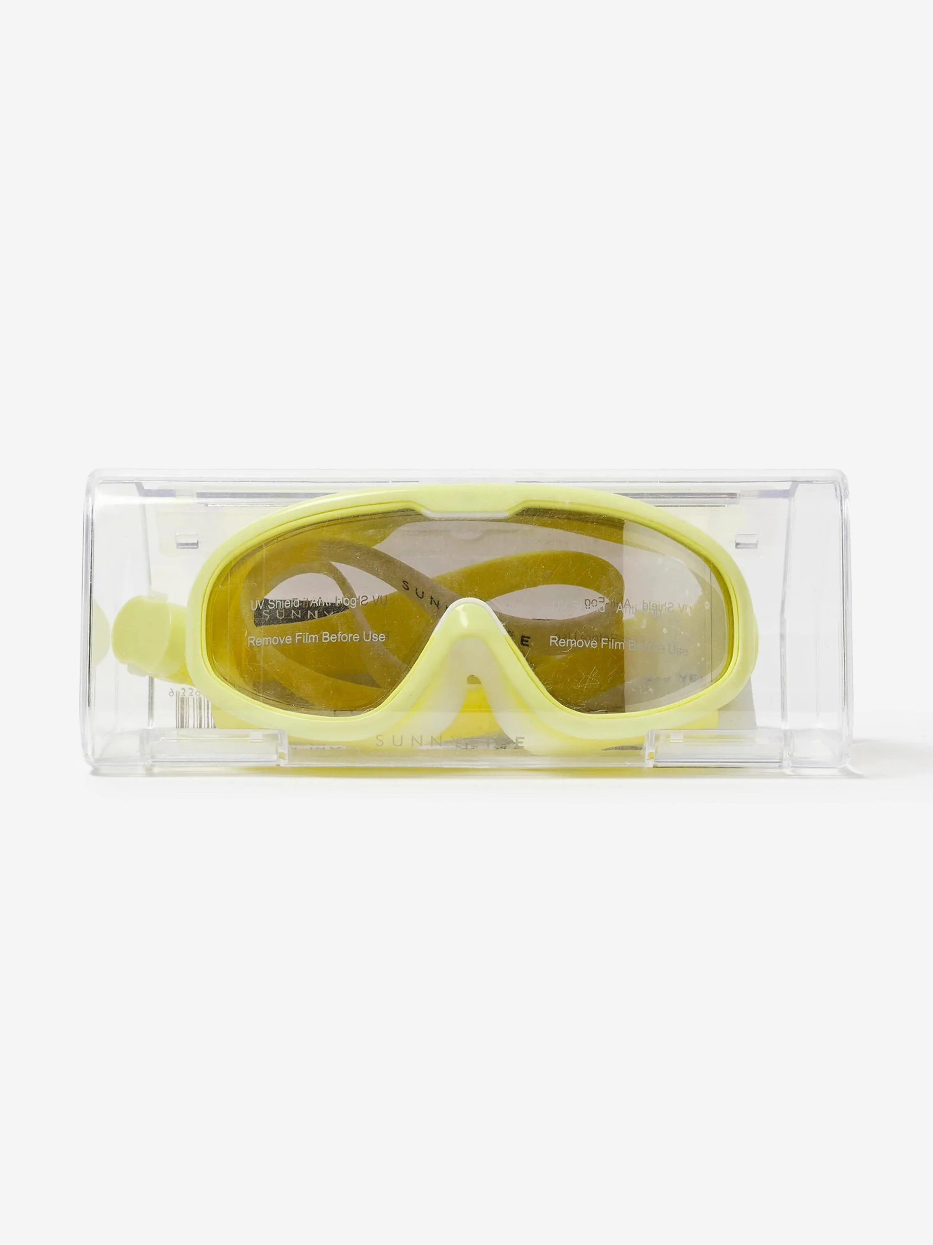 Kids Neon Swim Mask Salty the Shark in Yellow (16cm)