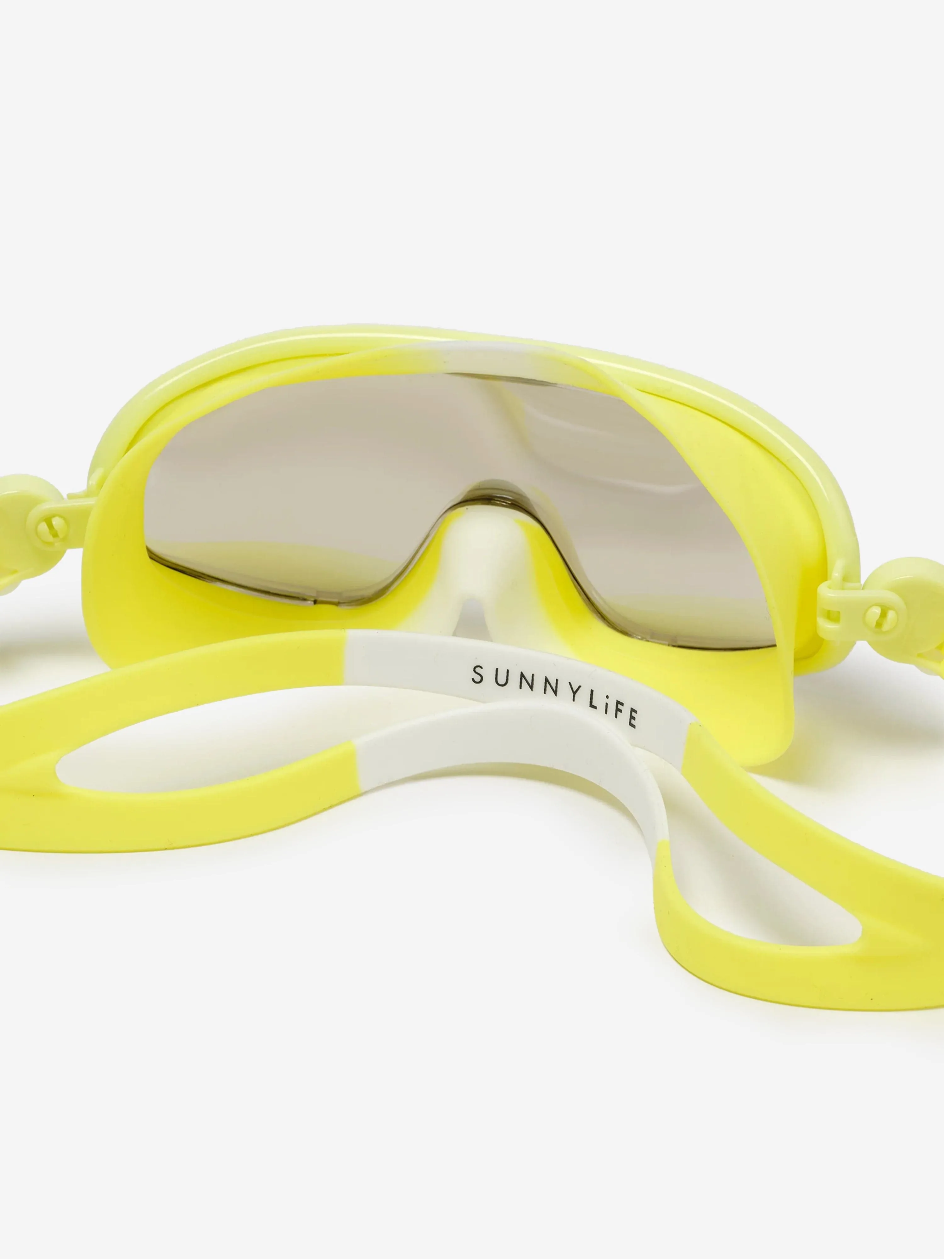 Kids Neon Swim Mask Salty the Shark in Yellow (16cm)