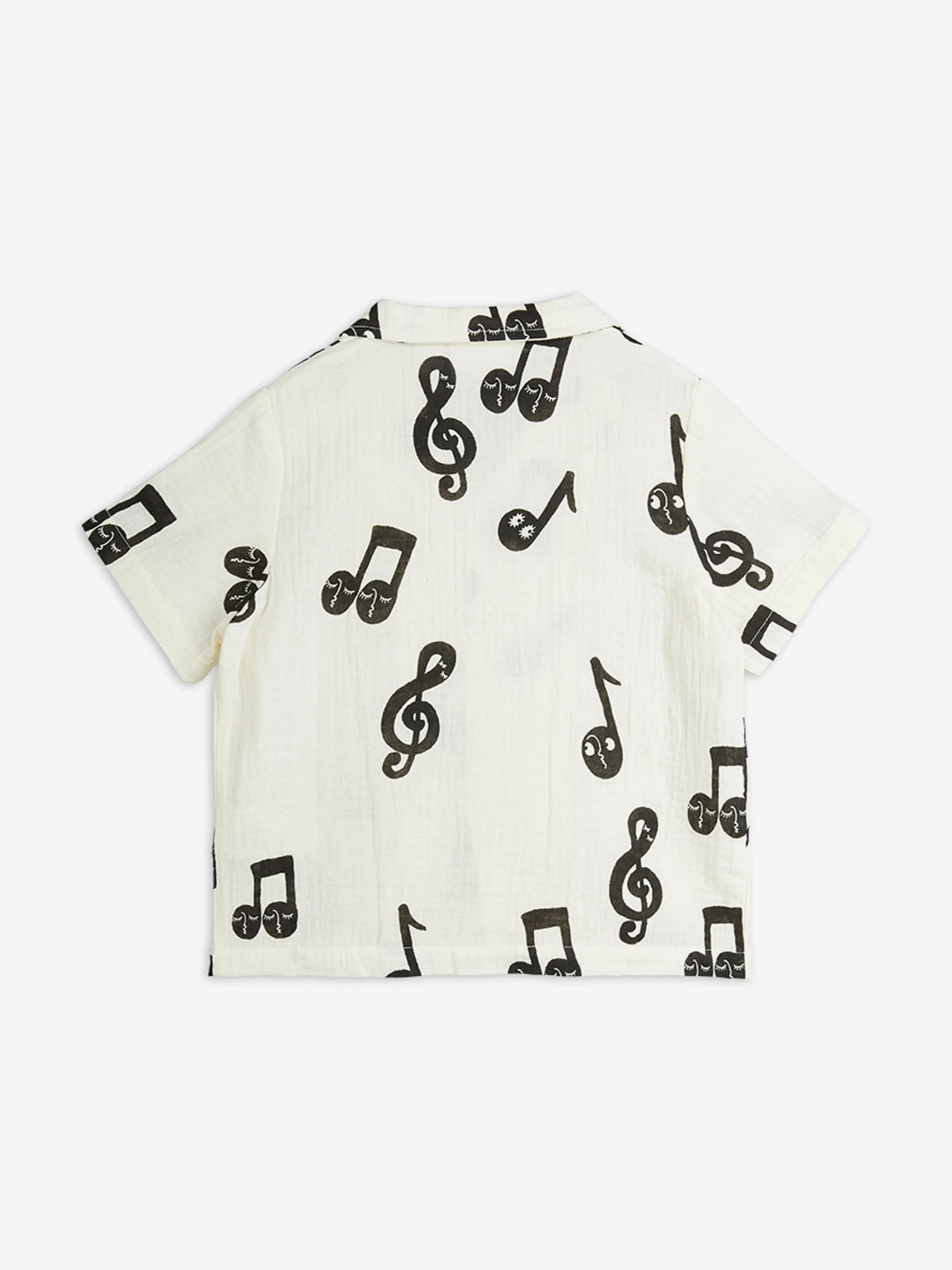 Kids Note AOP Muslin Short in White