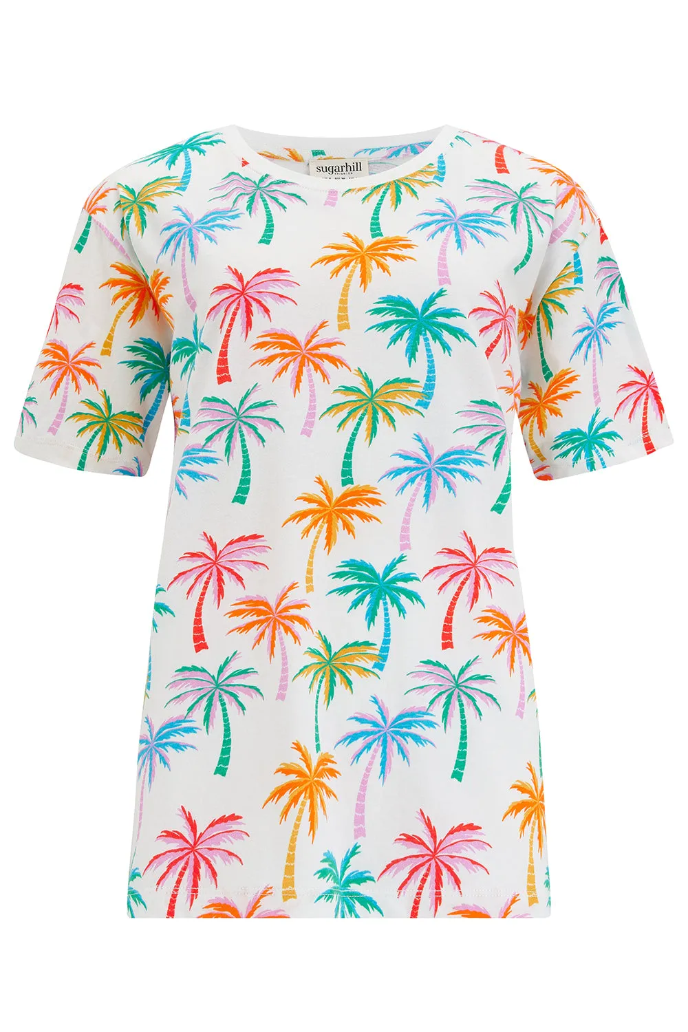 Kinsley Relaxed T-shirt - Multi. Rainbow Palms