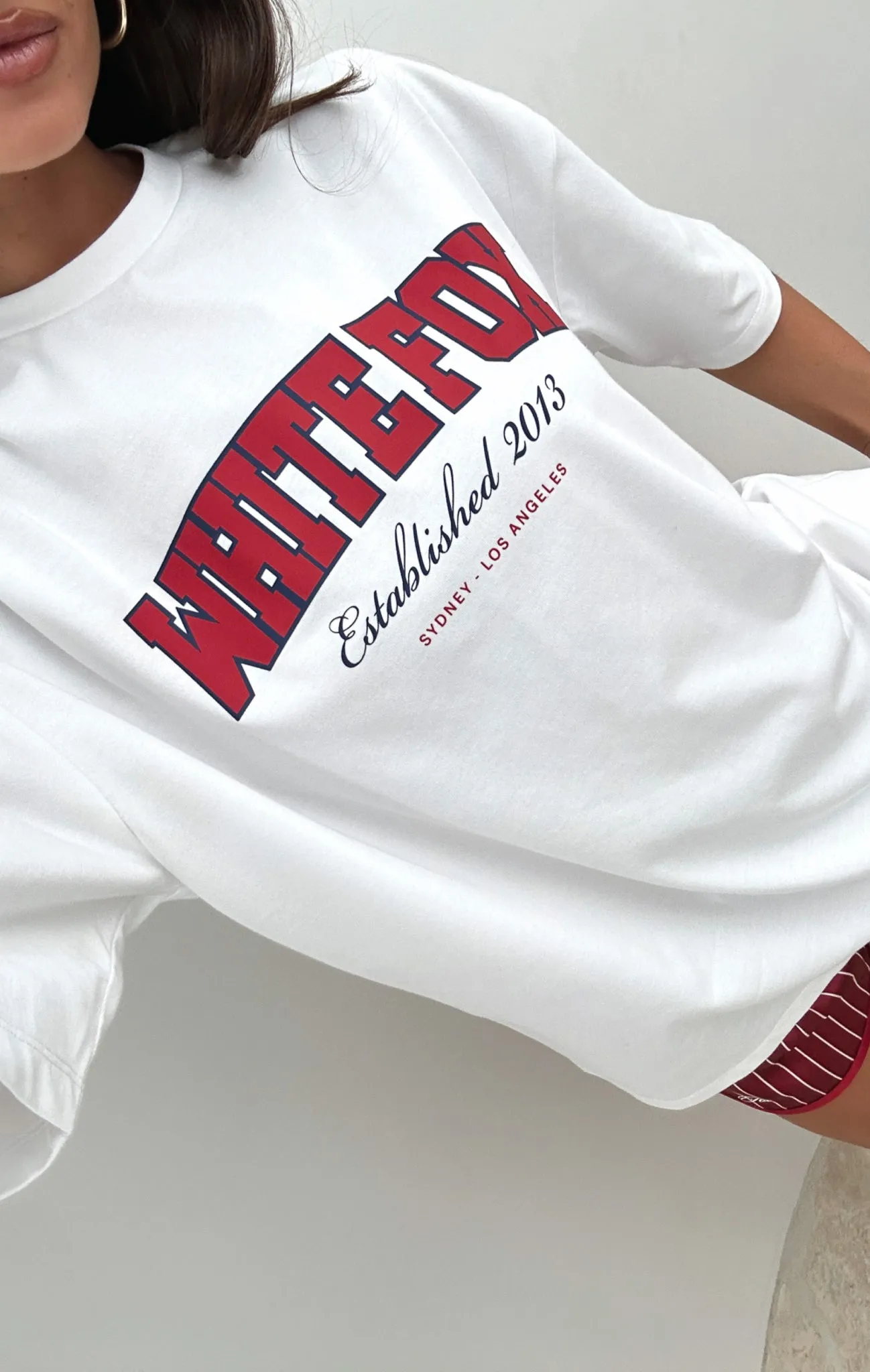 Leave It For Me Oversized Tee White