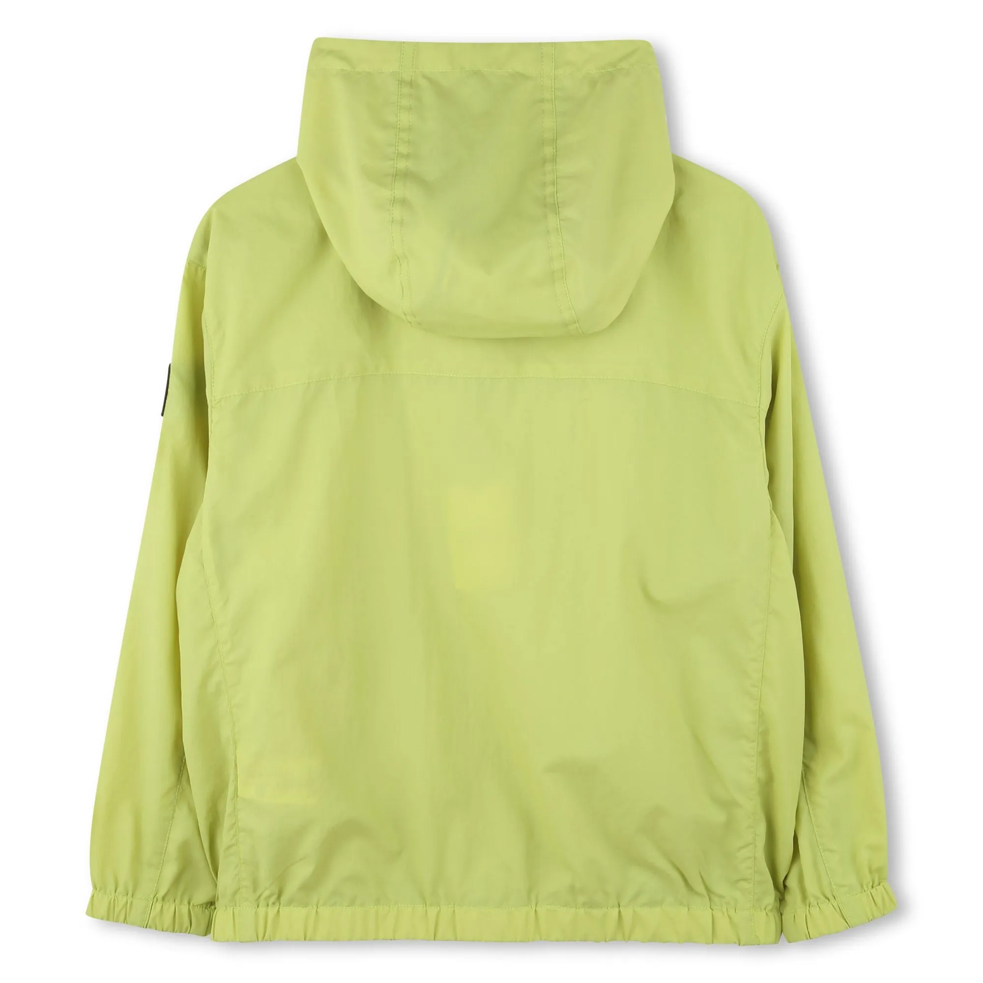 Lime Hooded Windbreaker