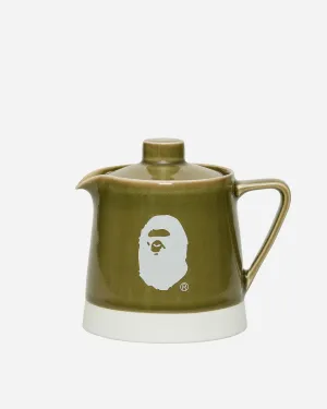 Logo Porcelain Tea Pot Green