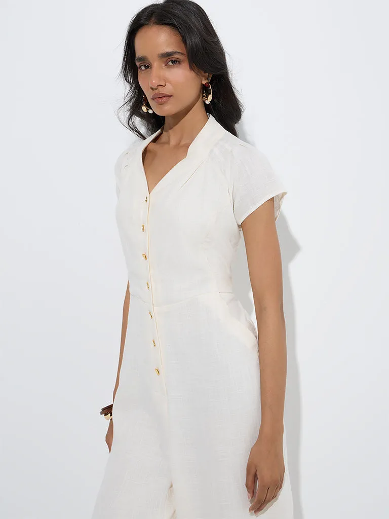 LOV Off-White Jumpsuit