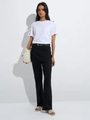 LOV White Cotton T-Shirt