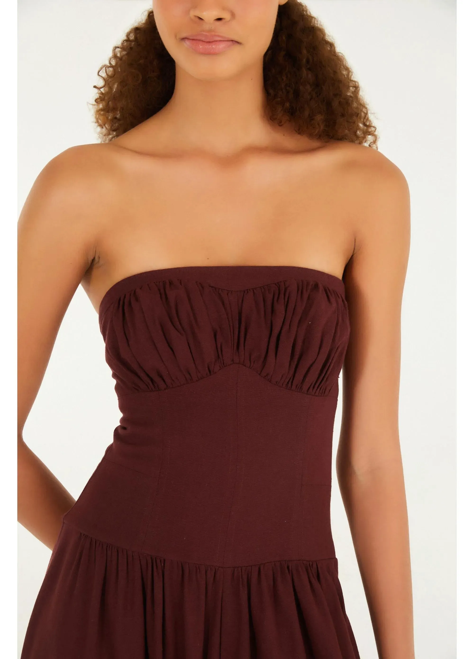 Macacao Sem Alca Corselet
