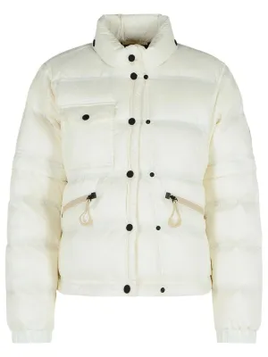 'Mauduit' White Polyester Bomber Jacket