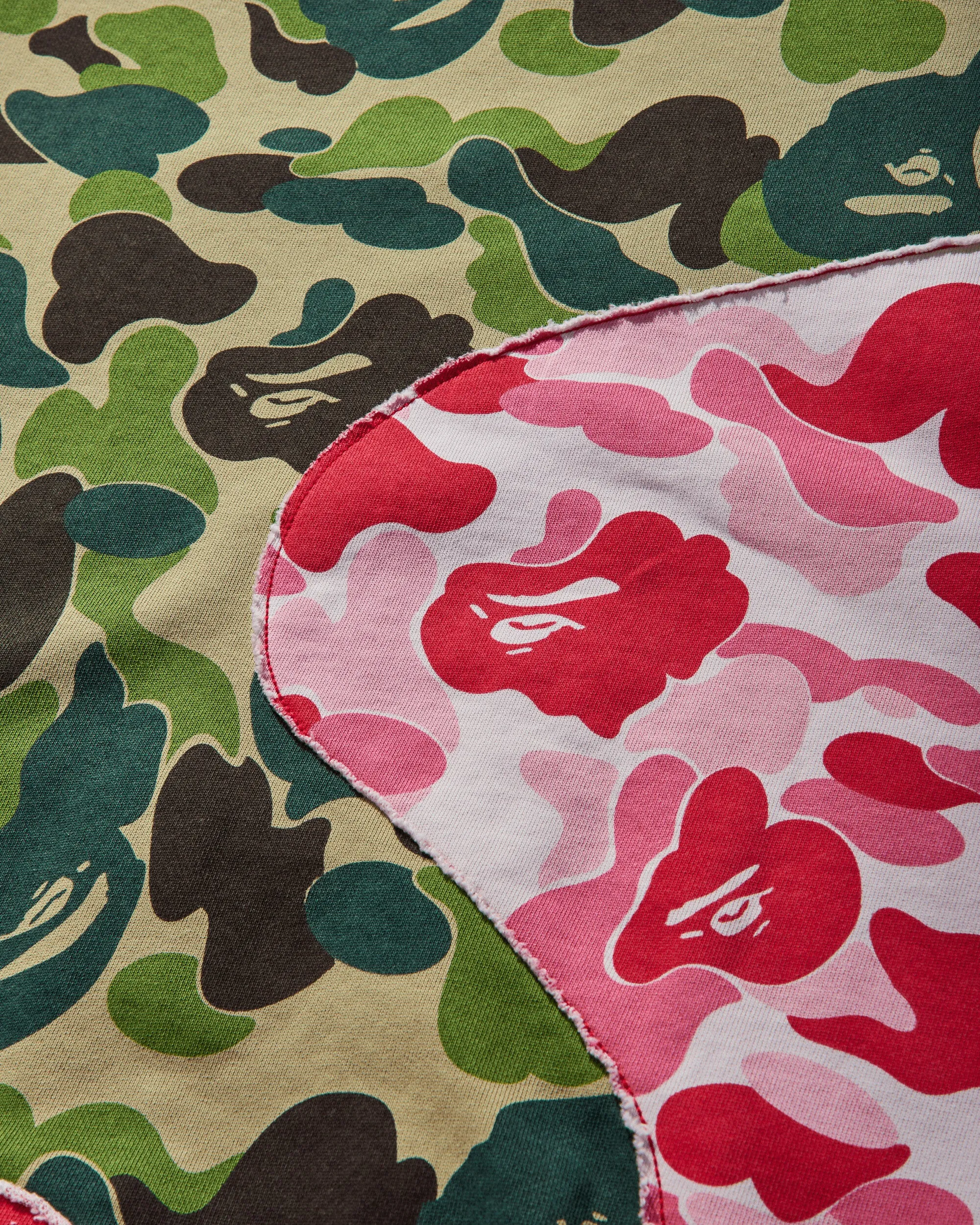 Men's ABC Camo Patchwork Zip Hoodie Multicolor