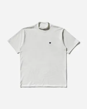 Men's Poly Jersey Mock Neck T-Shirt White