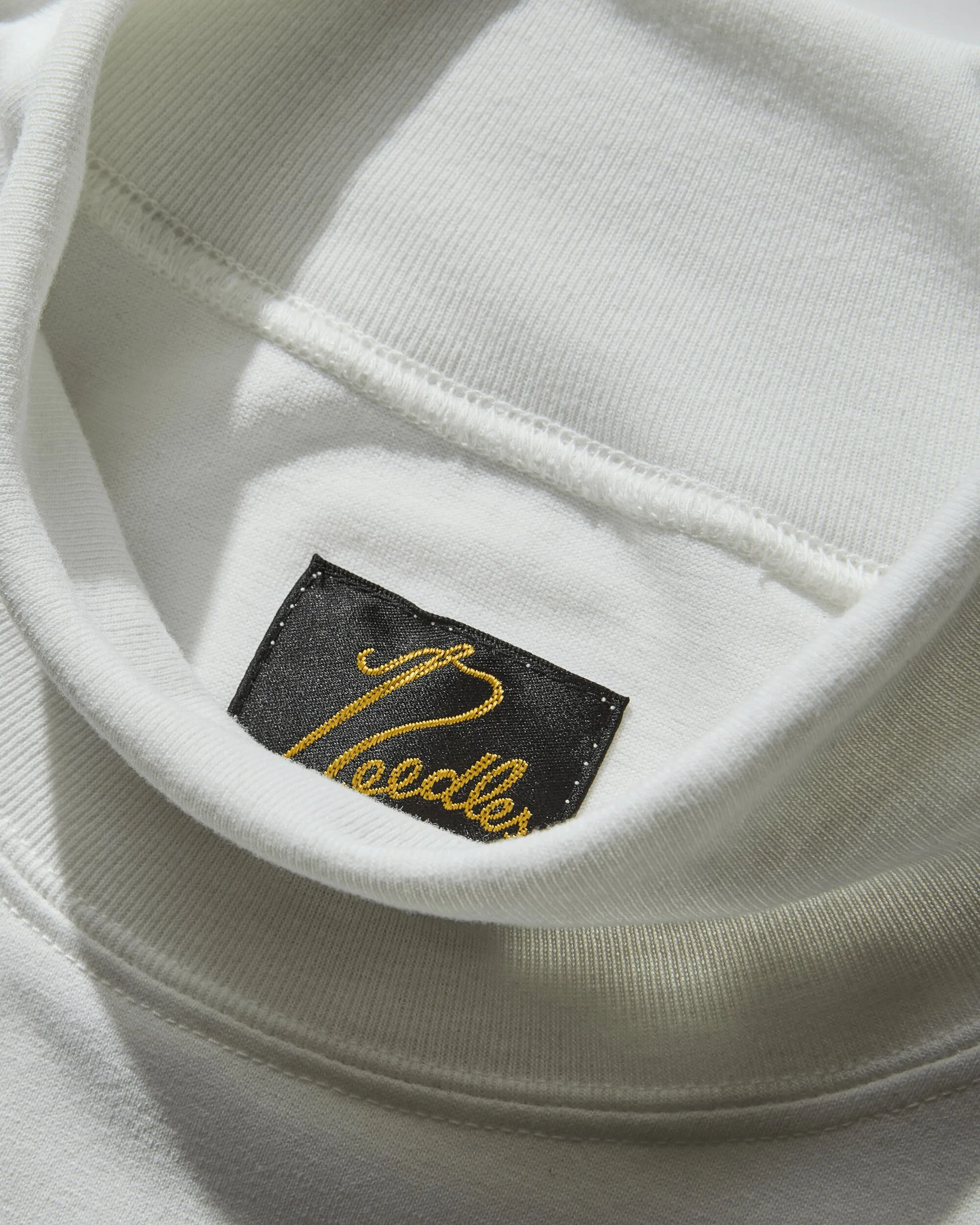Men's Poly Jersey Mock Neck T-Shirt White