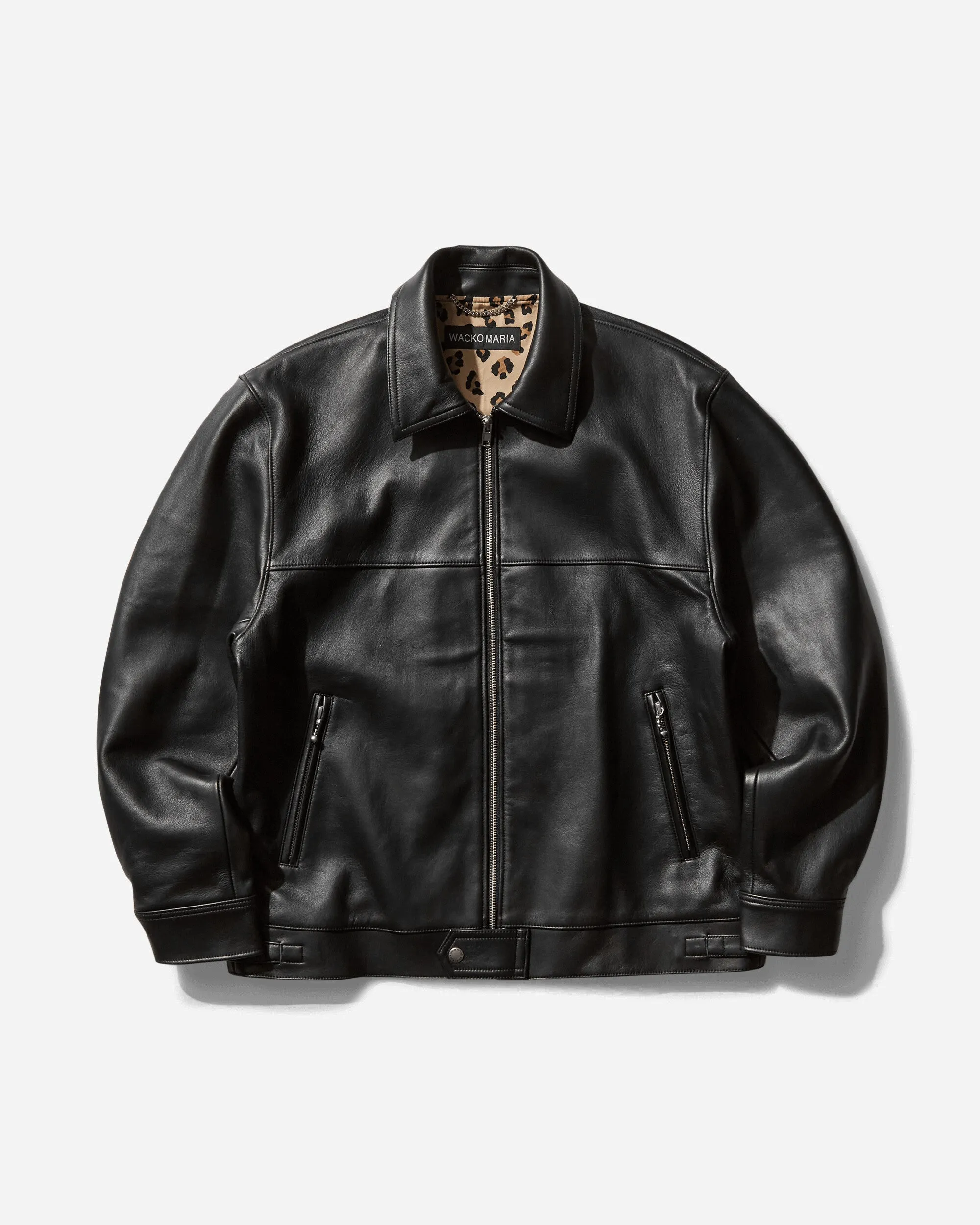 Men's Single Riders Leather Jacket (Type-2) Black