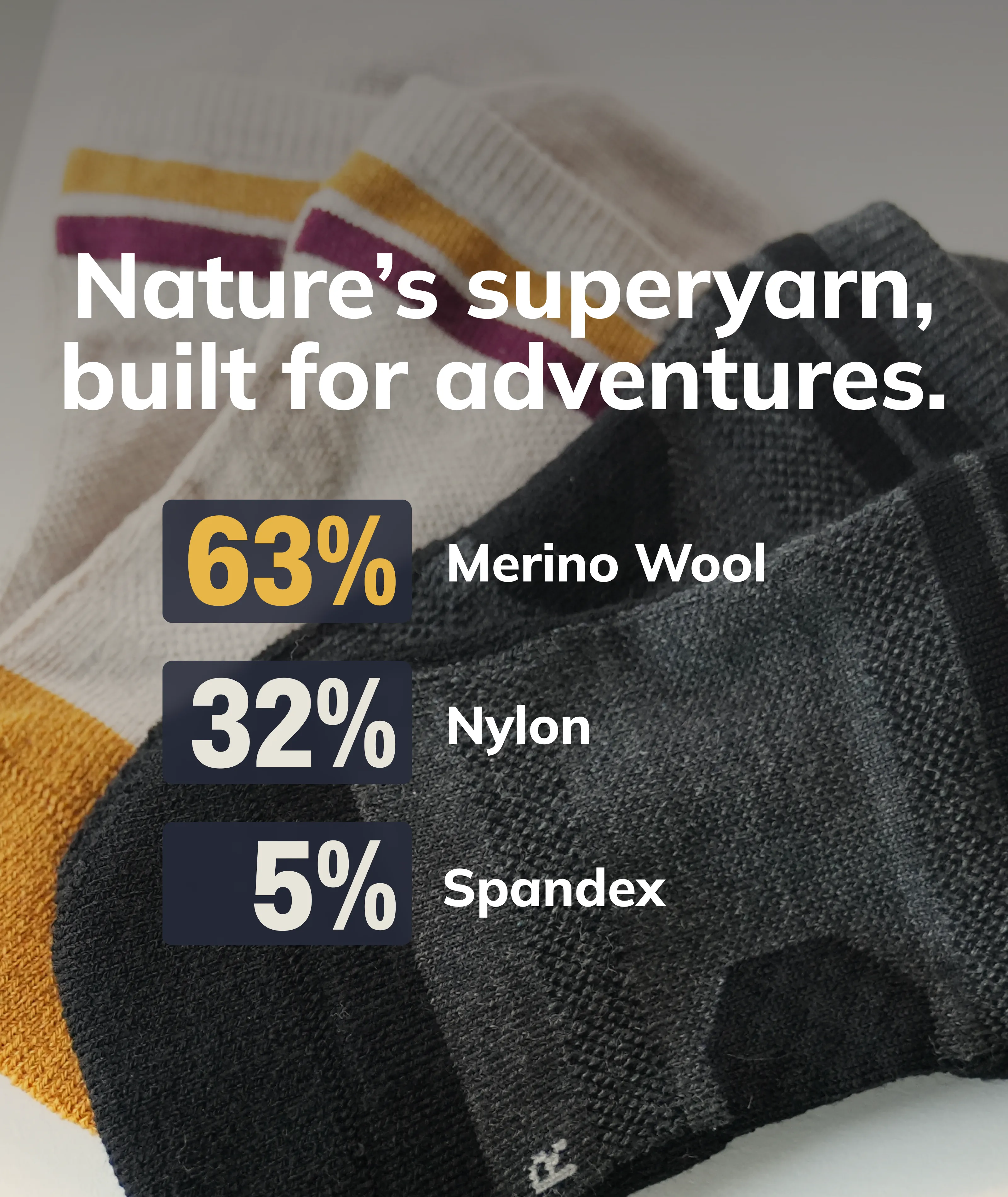 Merino Ankle Socks Smoke