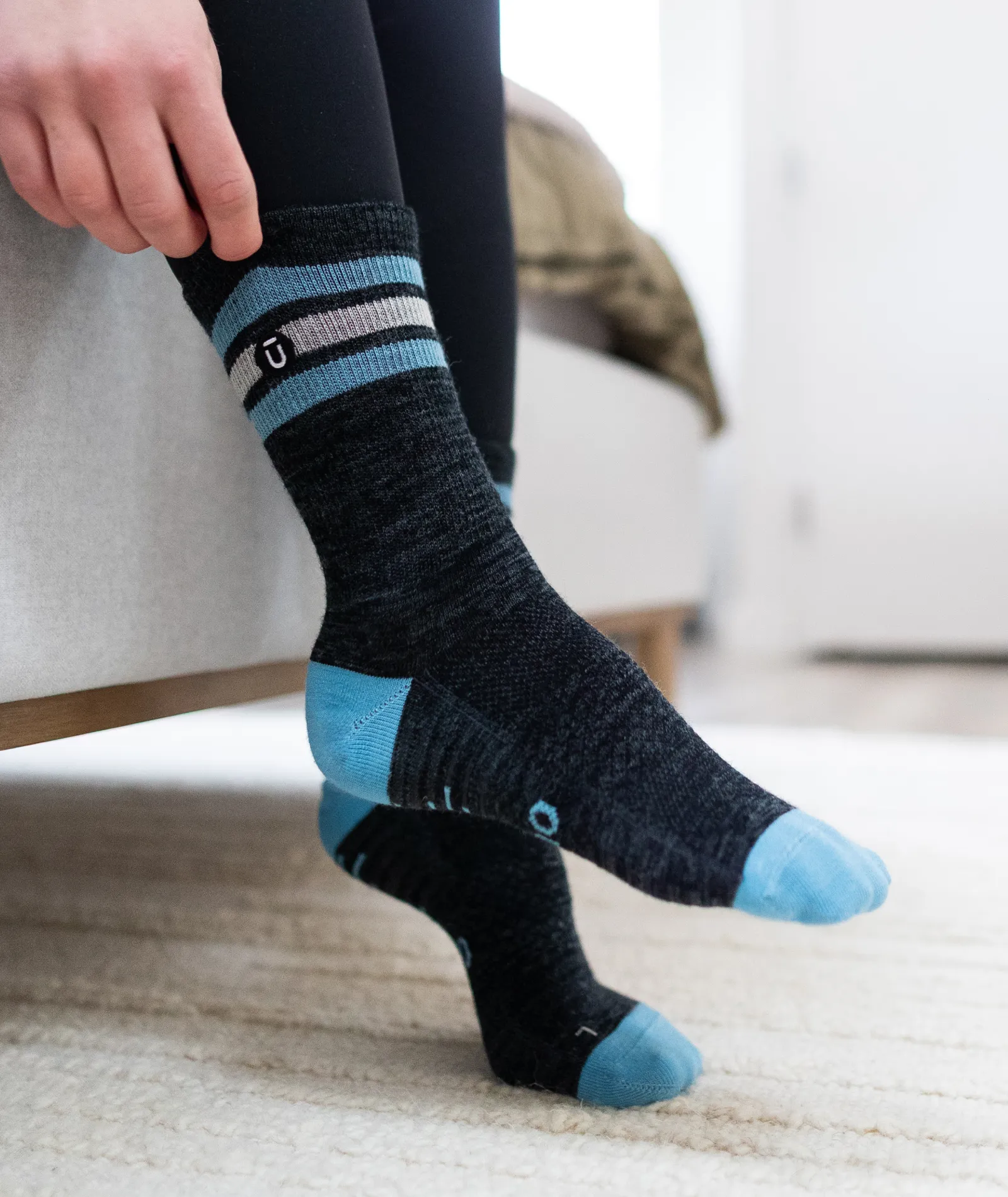 Merino Lite Crew Socks Slate