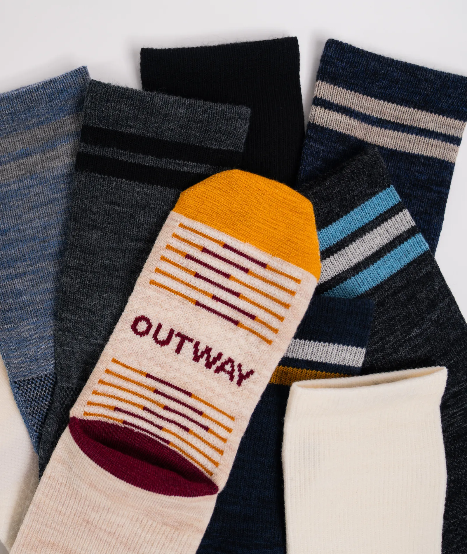 Merino Lite Crew Socks Slate