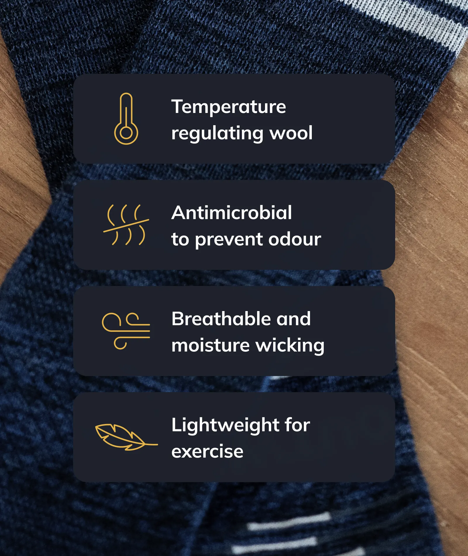 Merino Lite Crew Socks Slate