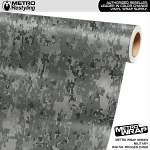 Metro Wrap Digital Rugged Military Camouflage Vinyl Film