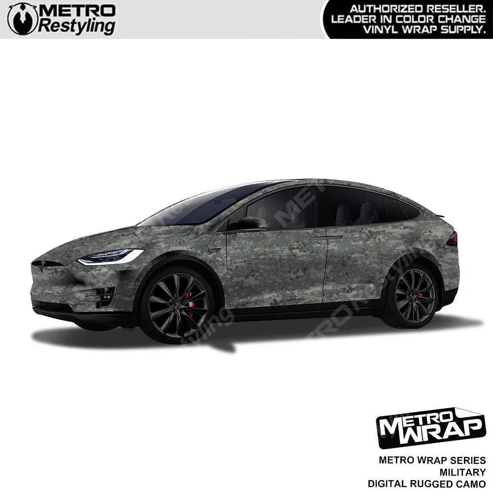 Metro Wrap Digital Rugged Military Camouflage Vinyl Film