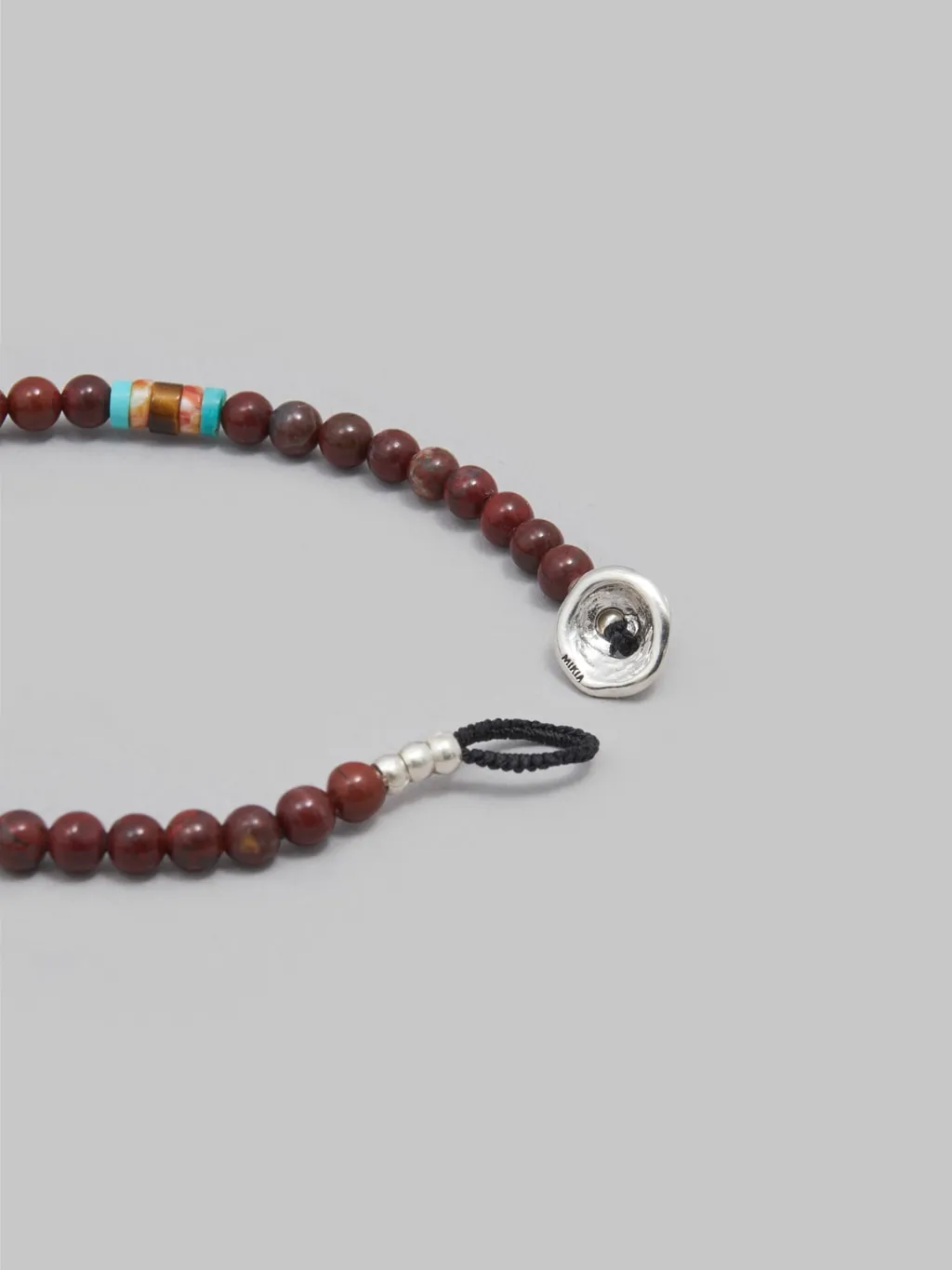 Mikia 4mm Stone Bracelet Poppy Jasper