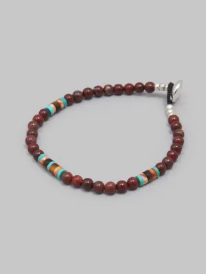Mikia 4mm Stone Bracelet Poppy Jasper