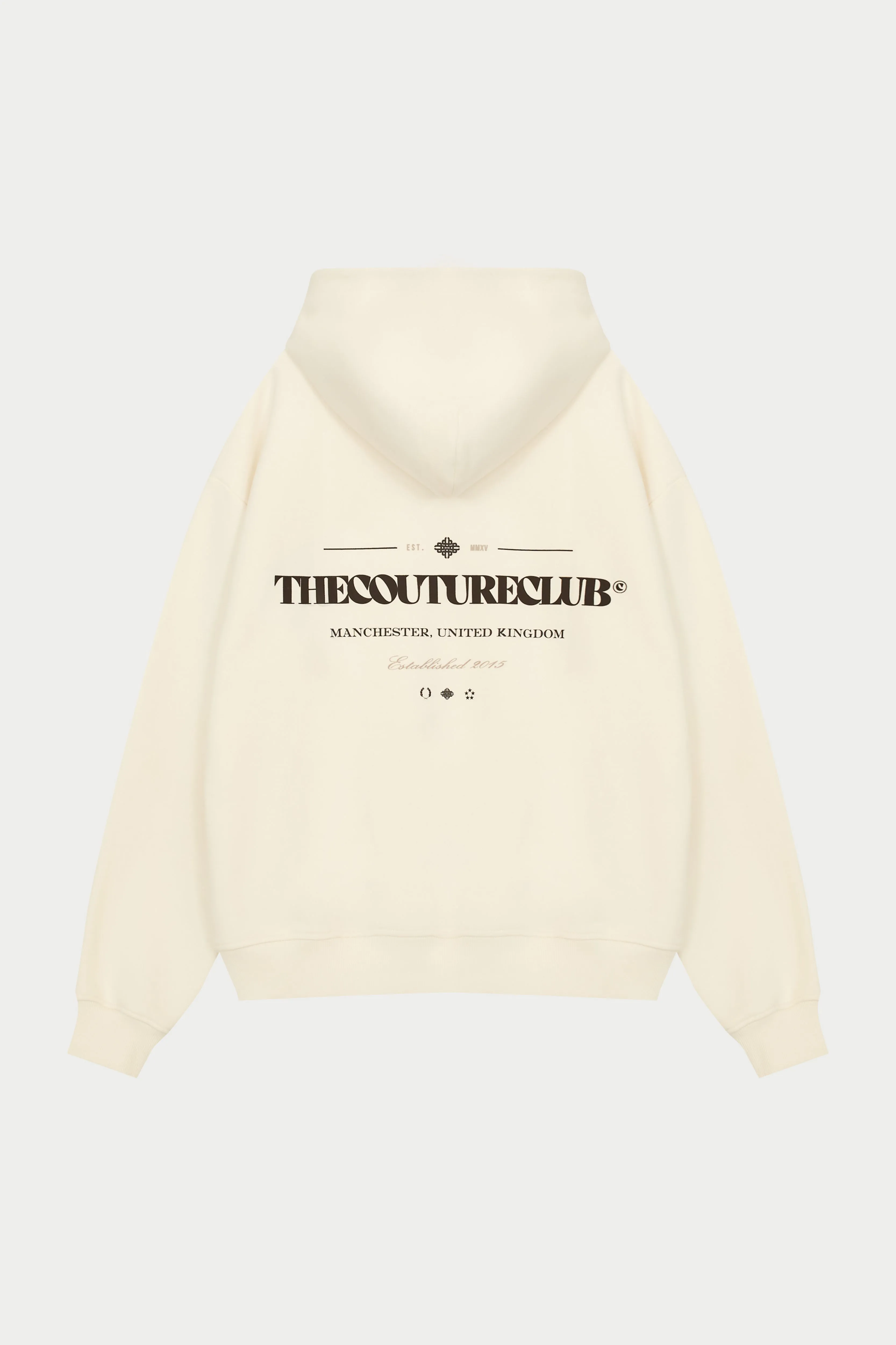 MIXED FONT GRAPHIC HOODIE - OFF WHITE