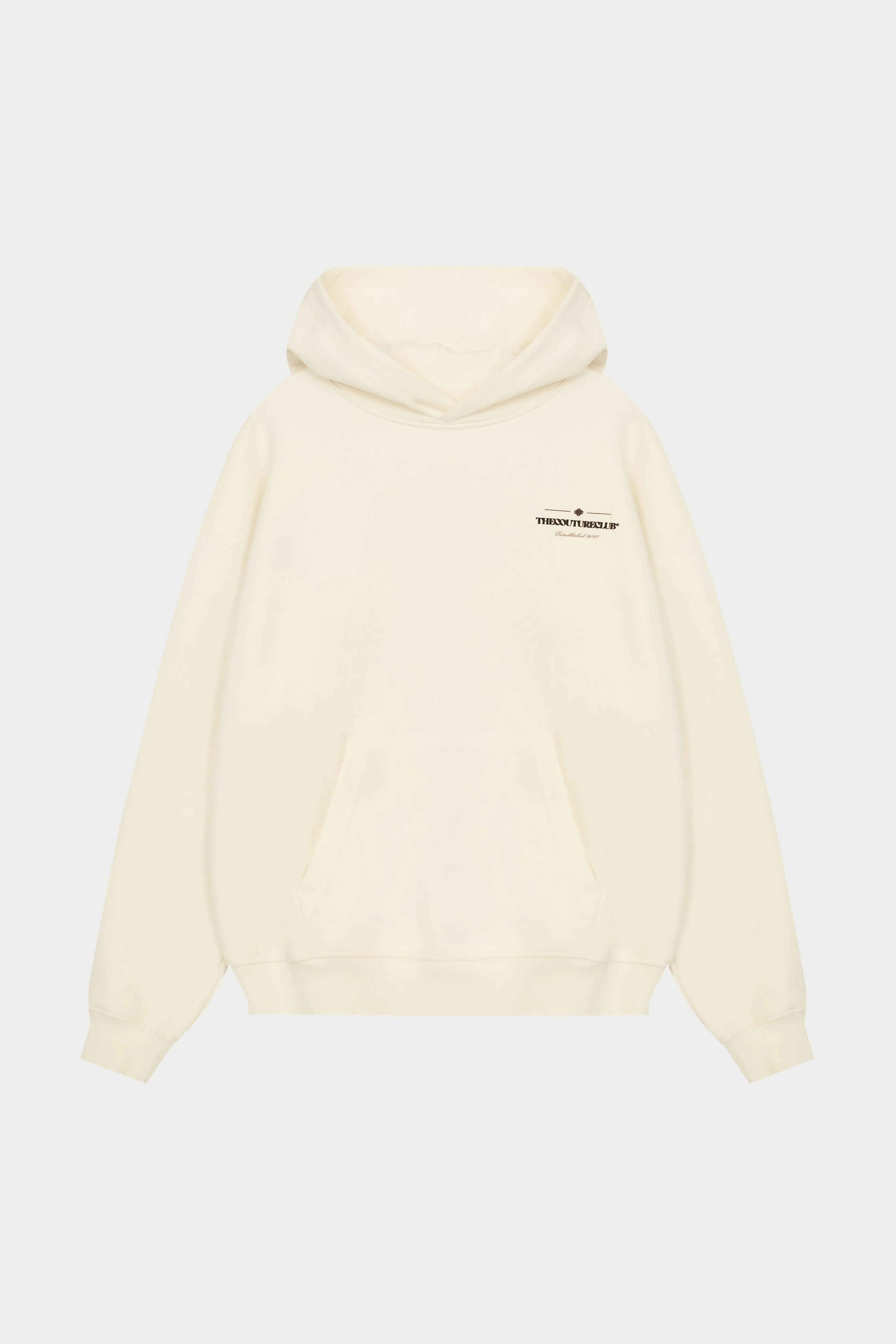 MIXED FONT GRAPHIC HOODIE - OFF WHITE