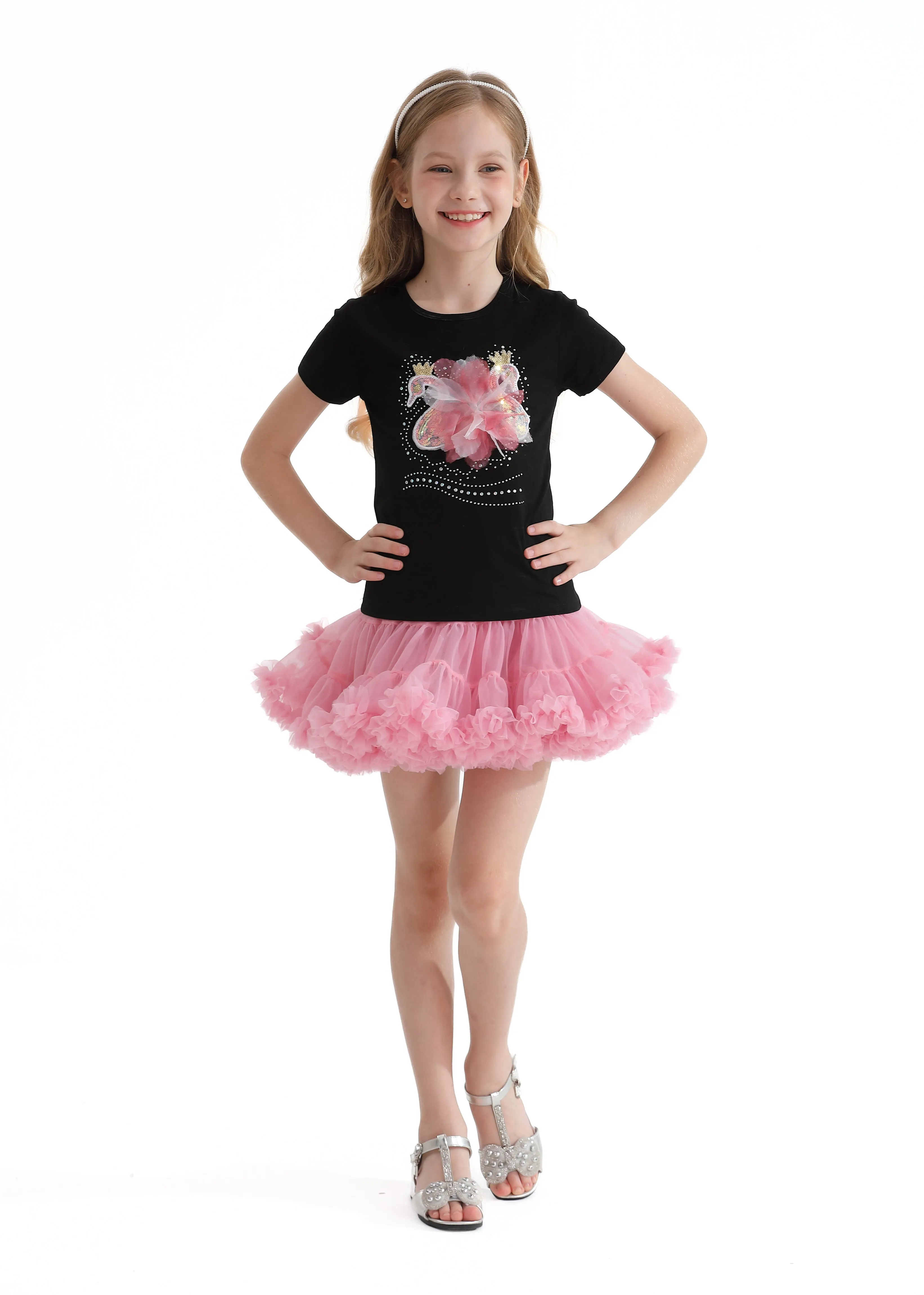Multicolor Kirby Swan Skirt Outfit