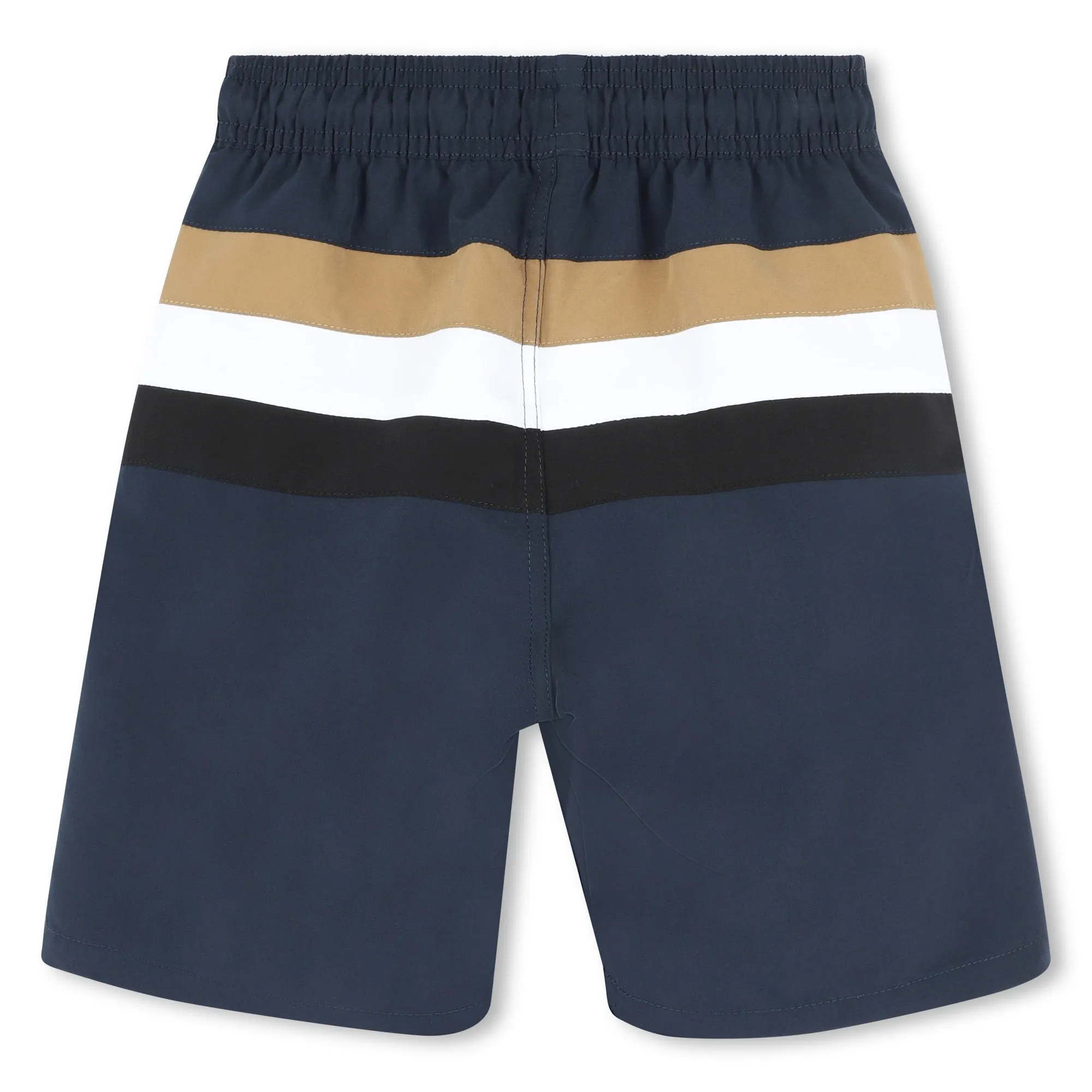 Navy Colorblock Swim Shorts