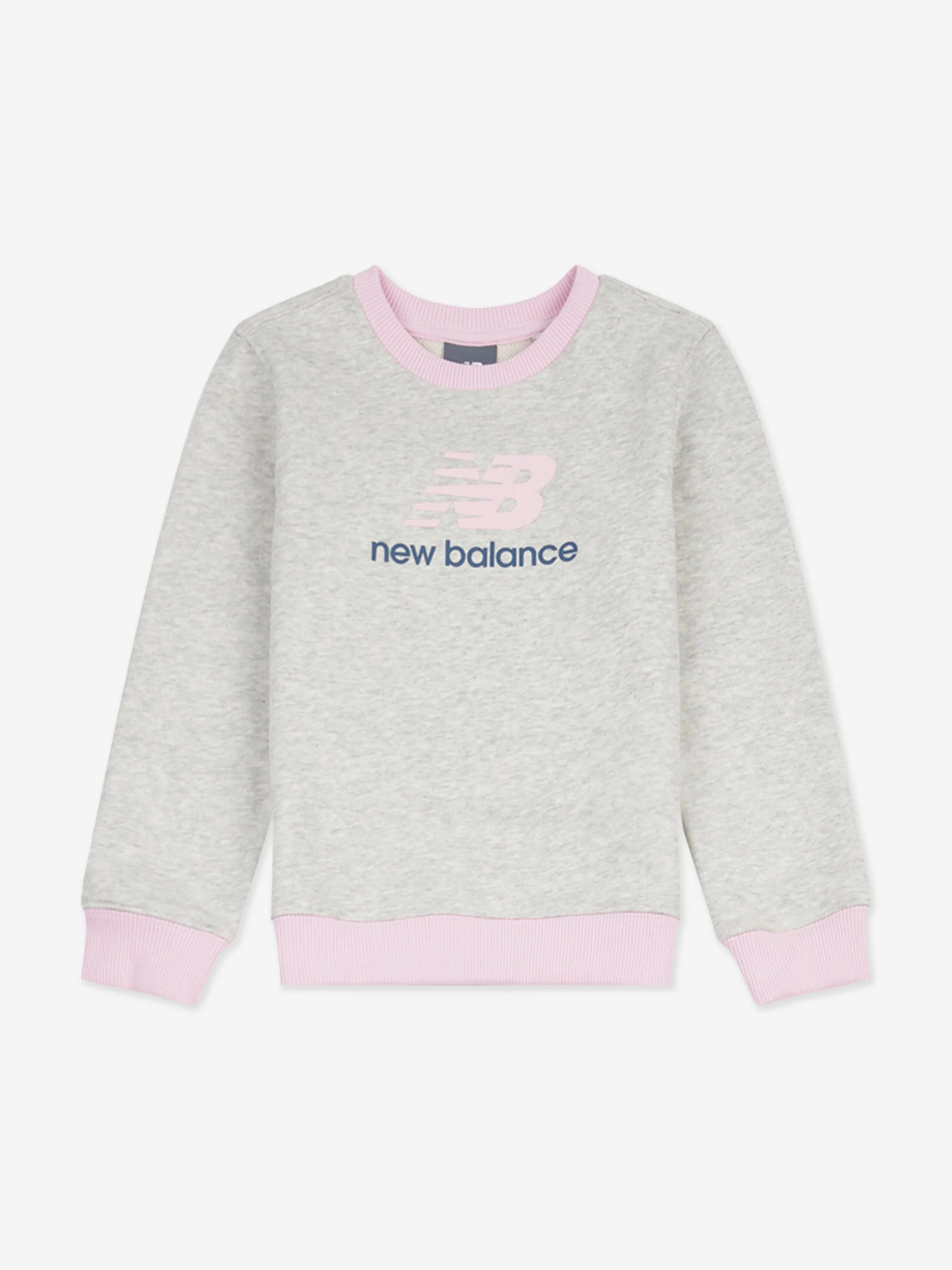 New Balance Girls Logo Tracksuit in Grey