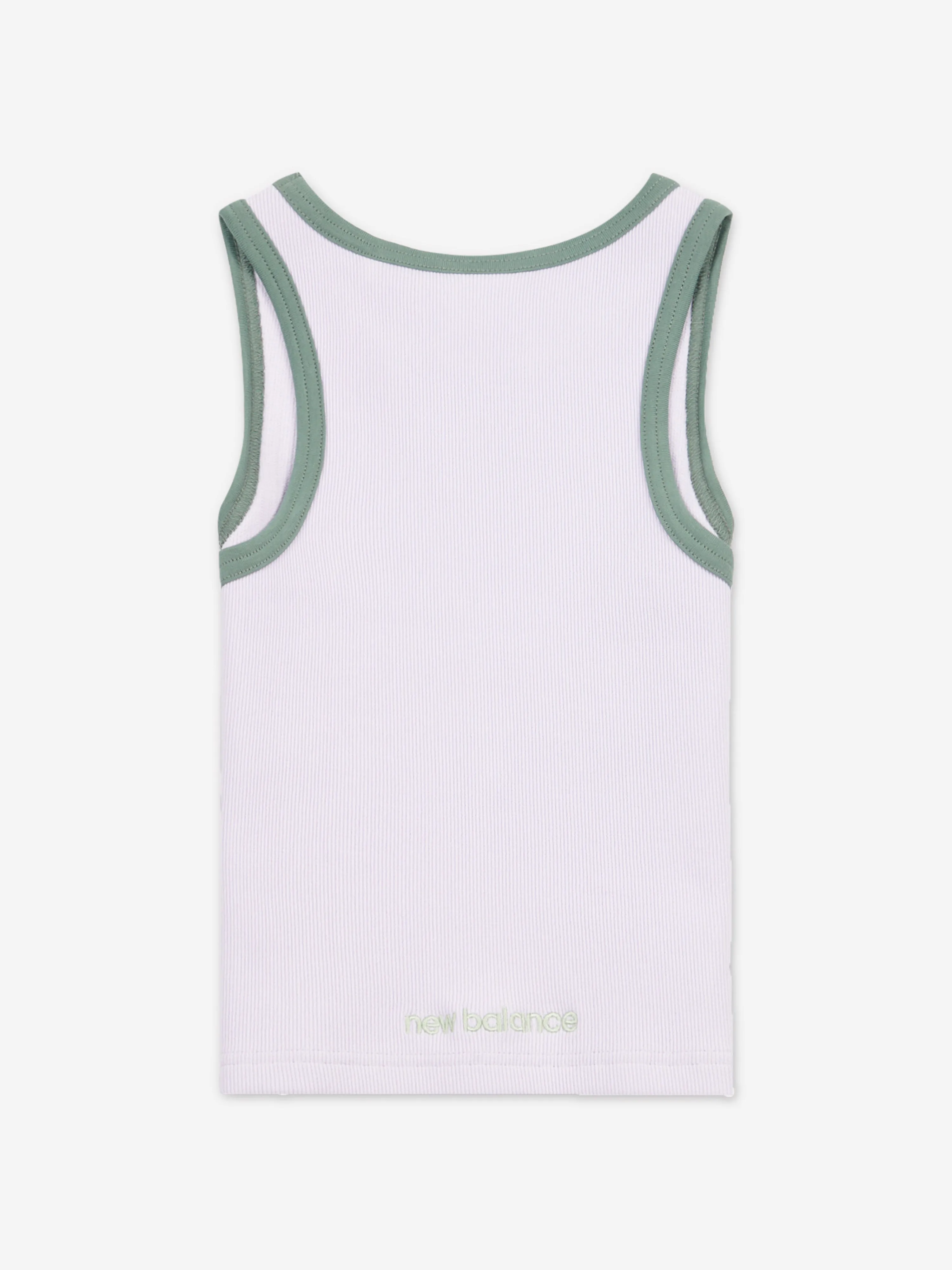 New Balance Girls Premium Rib Vest Top in Purple