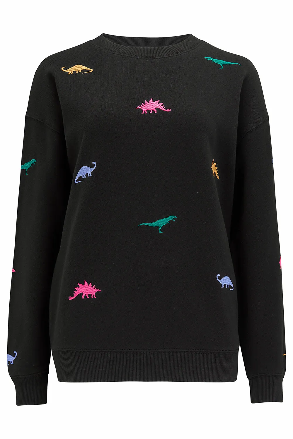 Noah Sweatshirt - Black. Dino-Fun