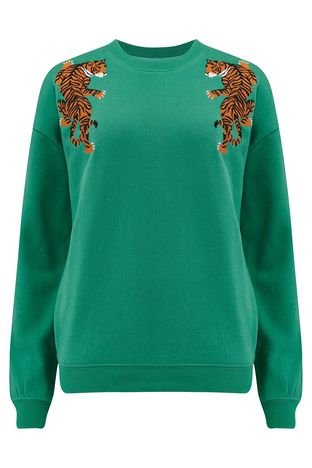 Noah Sweatshirt - Green. Climbing Tigers