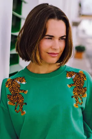 Noah Sweatshirt - Green. Climbing Tigers