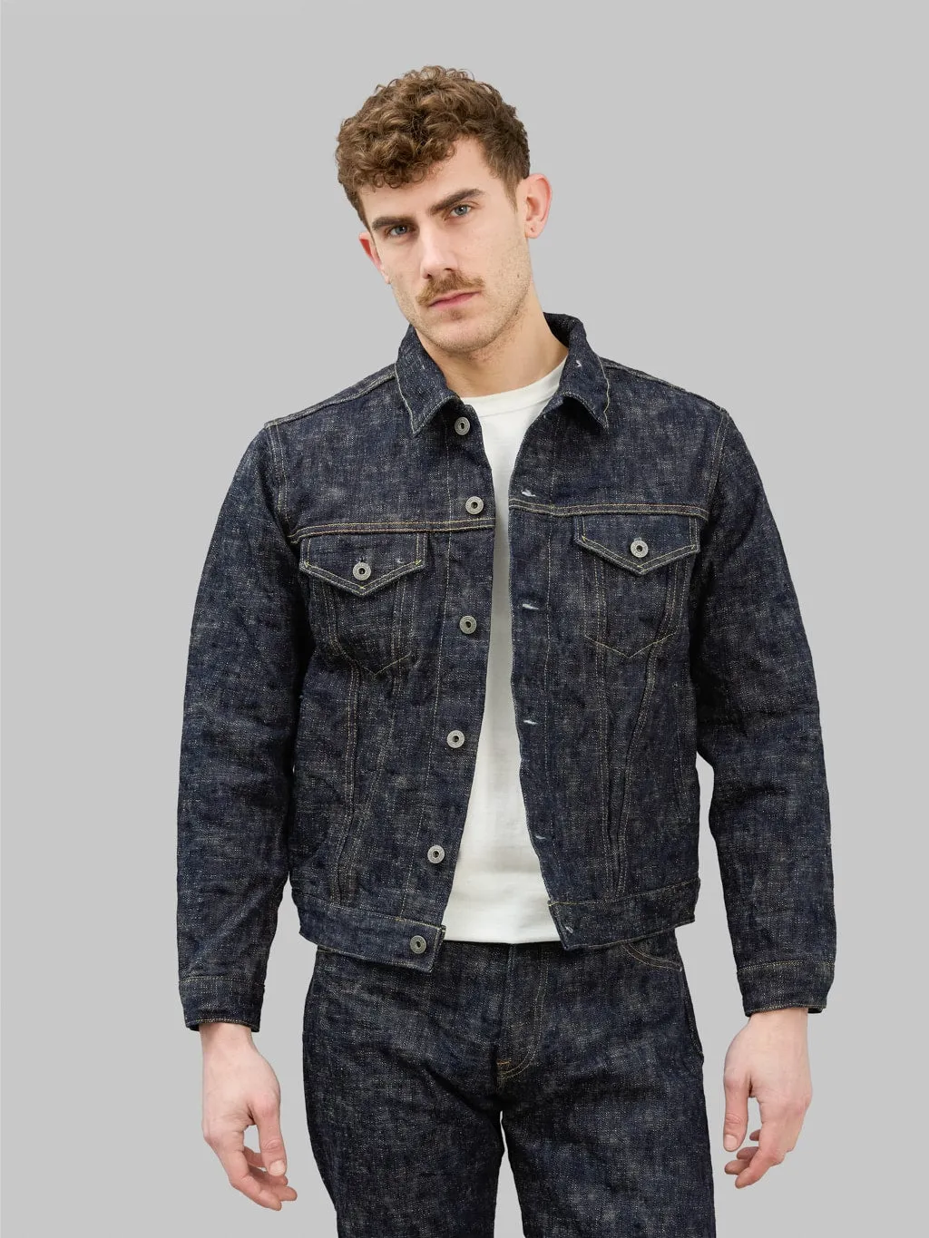ONI Denim 02527P Kasuri 17oz Type III Jacket