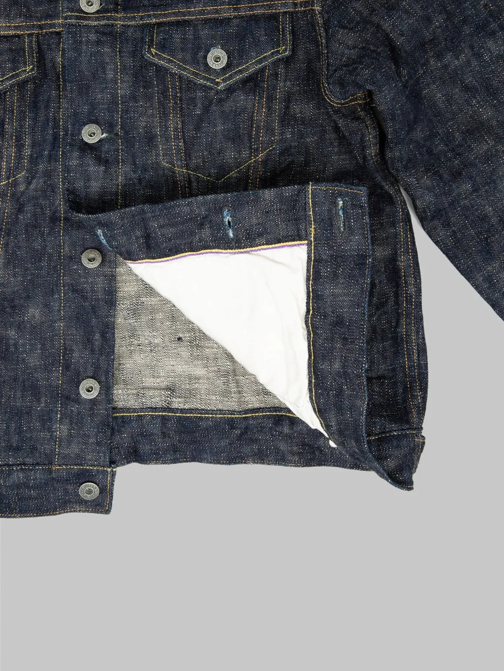ONI Denim 02527P Kasuri 17oz Type III Jacket
