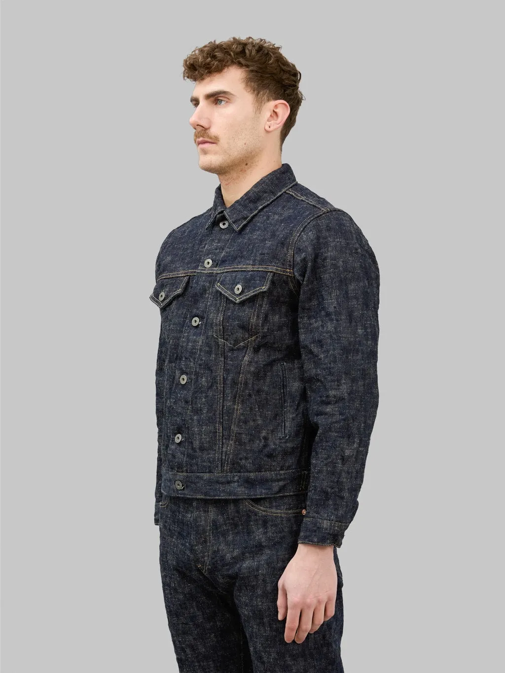 ONI Denim 02527P Kasuri 17oz Type III Jacket