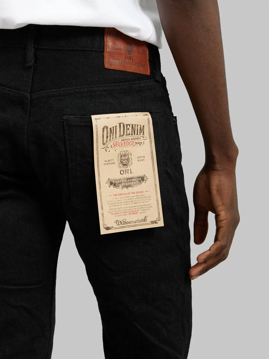 ONI Denim 622ZR-BKBK Secret Black Denim 20oz Relaxed Tapered Jeans