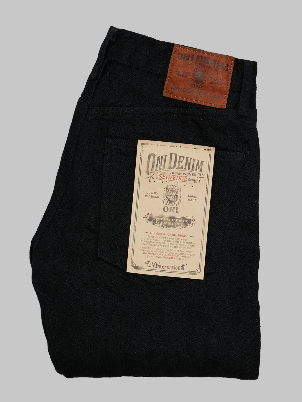 ONI Denim 622ZR-BKBK Secret Black Denim 20oz Relaxed Tapered Jeans