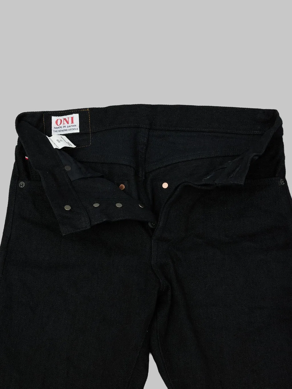 ONI Denim 622ZR-BKBK Secret Black Denim 20oz Relaxed Tapered Jeans