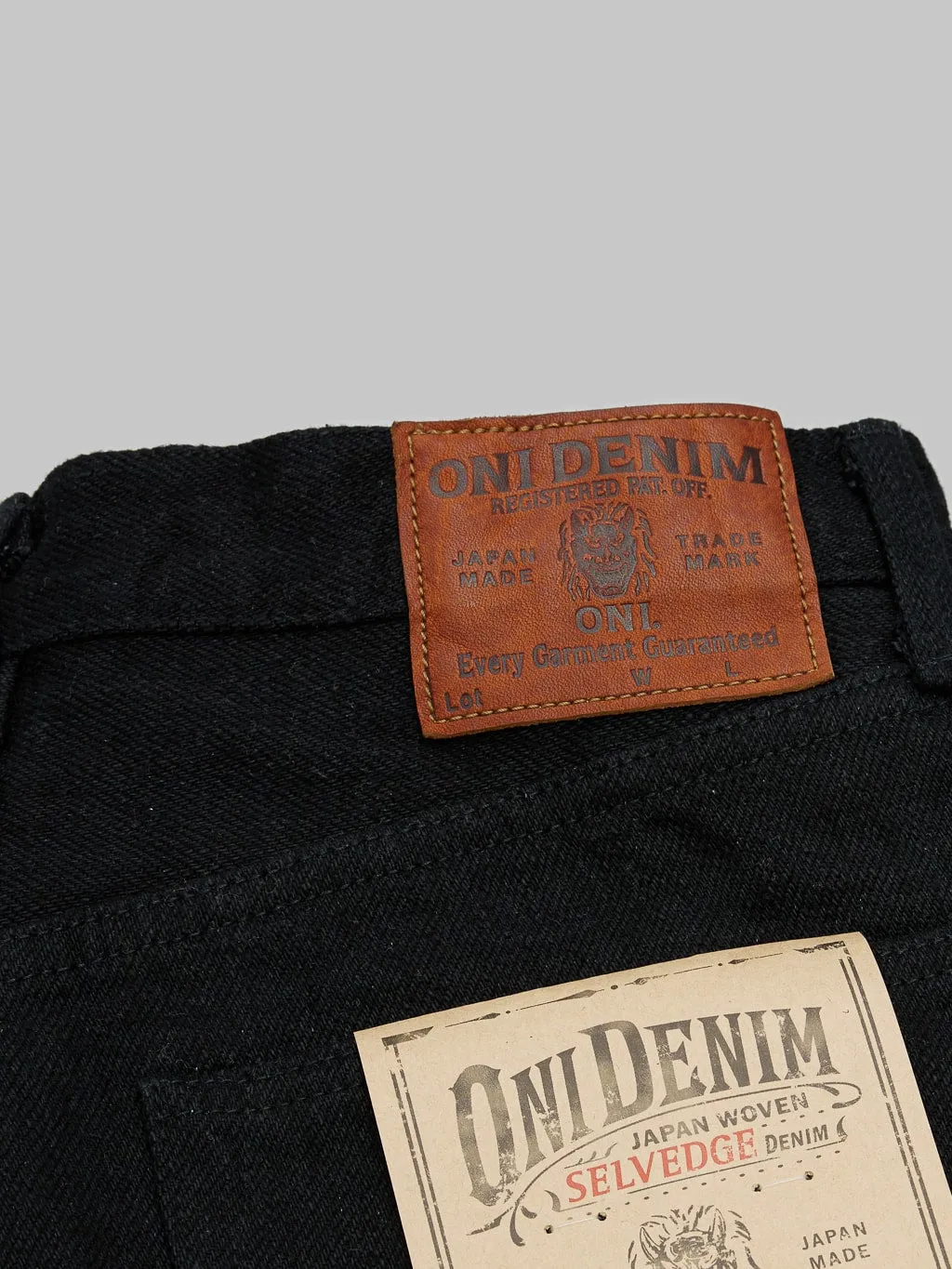 ONI Denim 622ZR-BKBK Secret Black Denim 20oz Relaxed Tapered Jeans