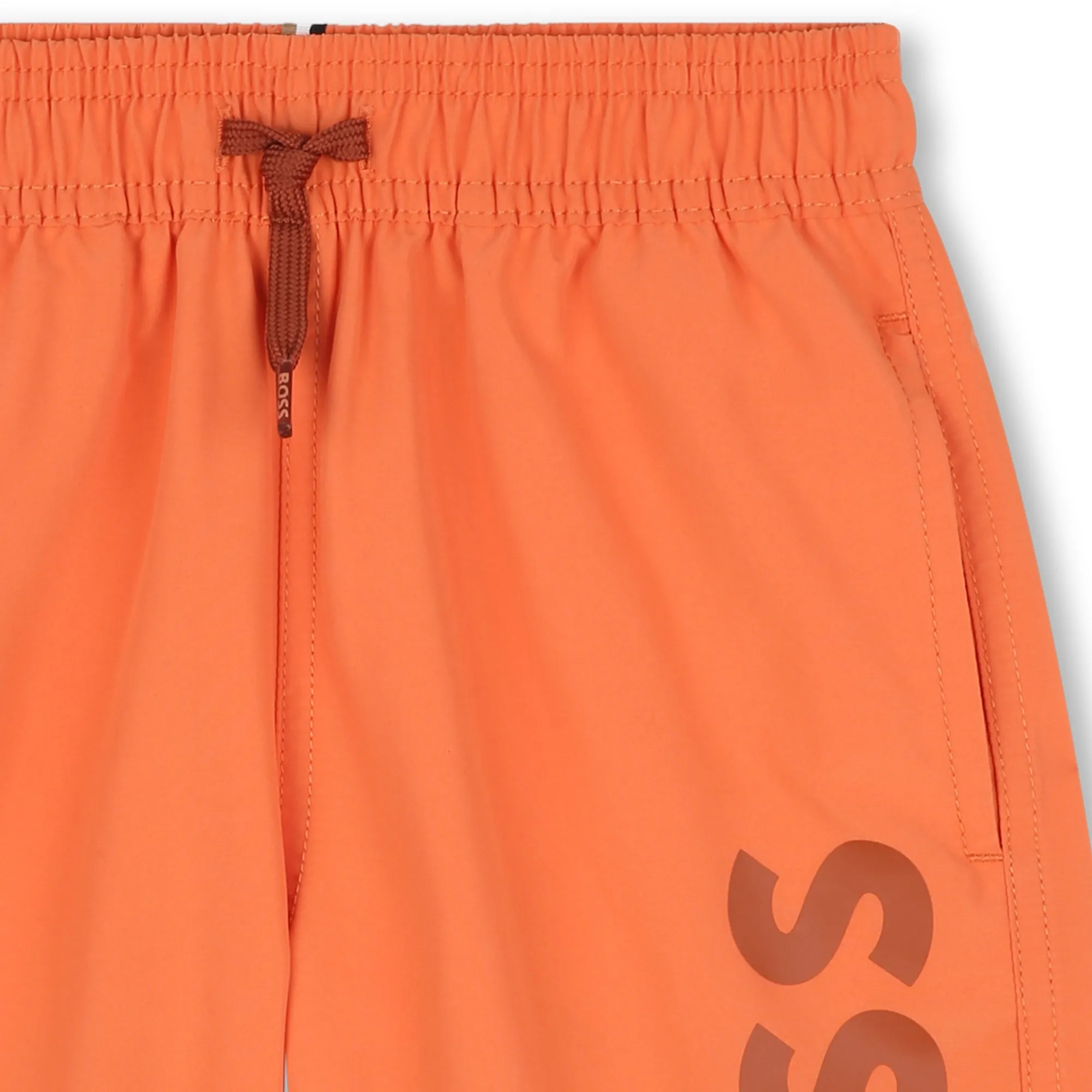 Orange Logo Swim Shorts