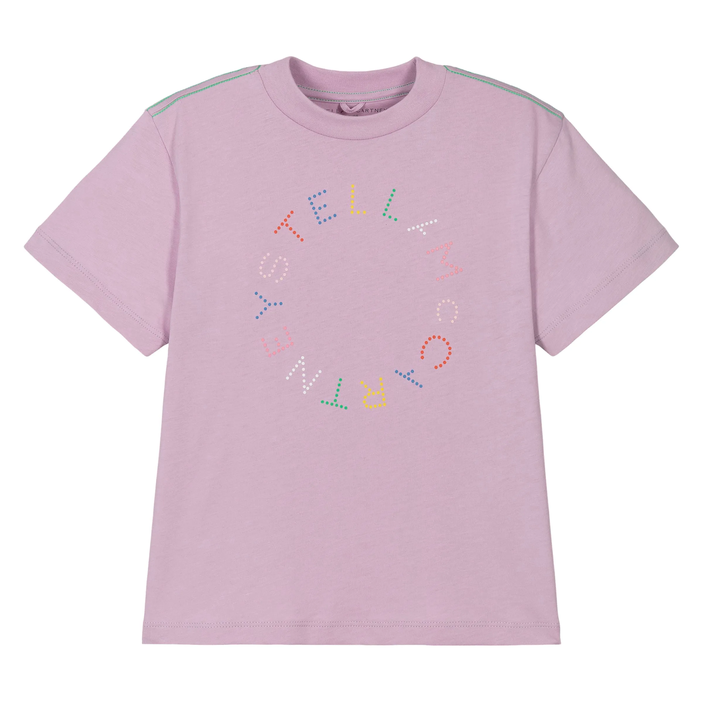 Pink Logo Dot Print T-Shirt